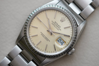 Rolex Datejust Silver Tropical Dial 16220