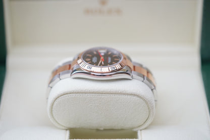 Rolex Datejust Turn-O-Graph 116261 Rose Gold Black Dial