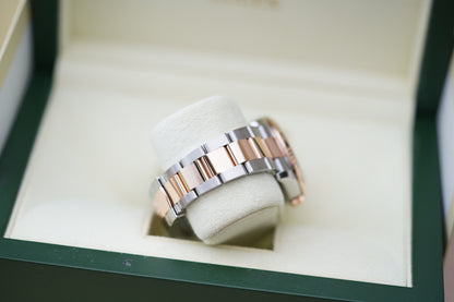 Rolex Datejust Turn-O-Graph 116261 Rose Gold Black Dial