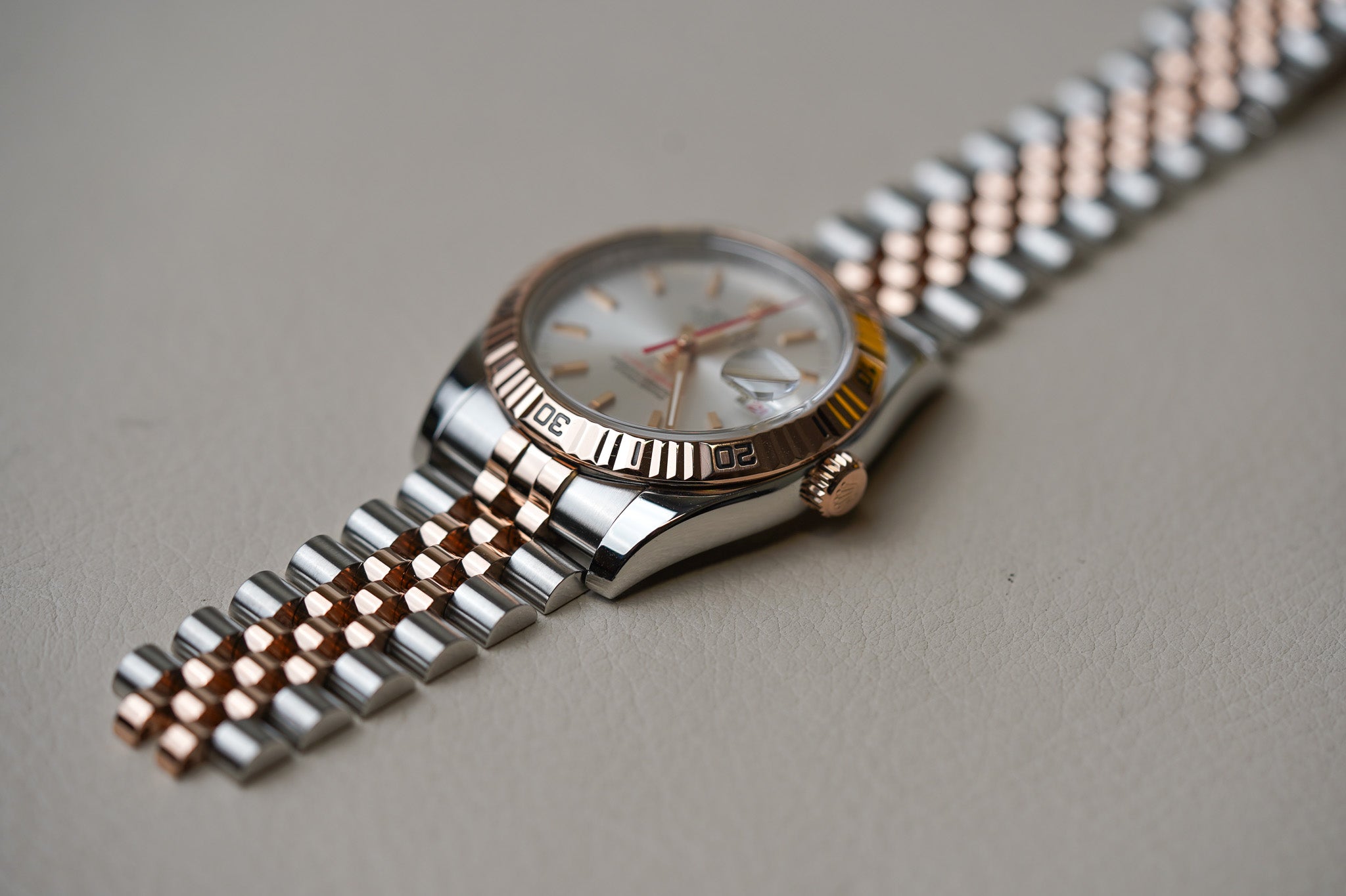 Rolex Datejust Turn-O-Graph 116261 Rose Gold Two Tone Jubilee
