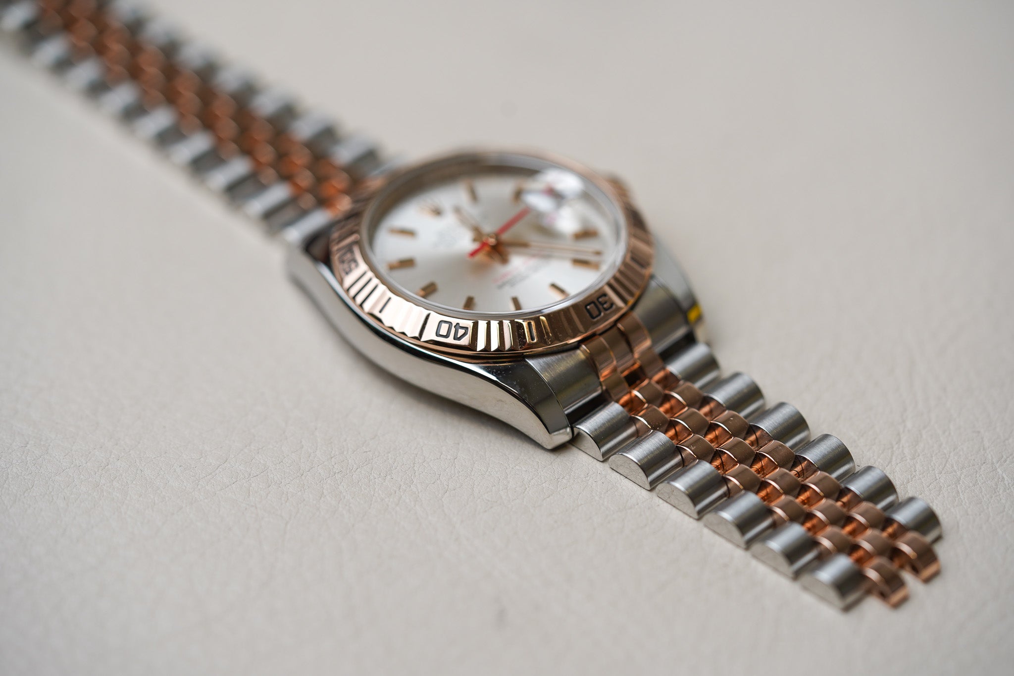 Rolex Datejust Turn-O-Graph 116261 Rose Gold Two Tone Jubilee