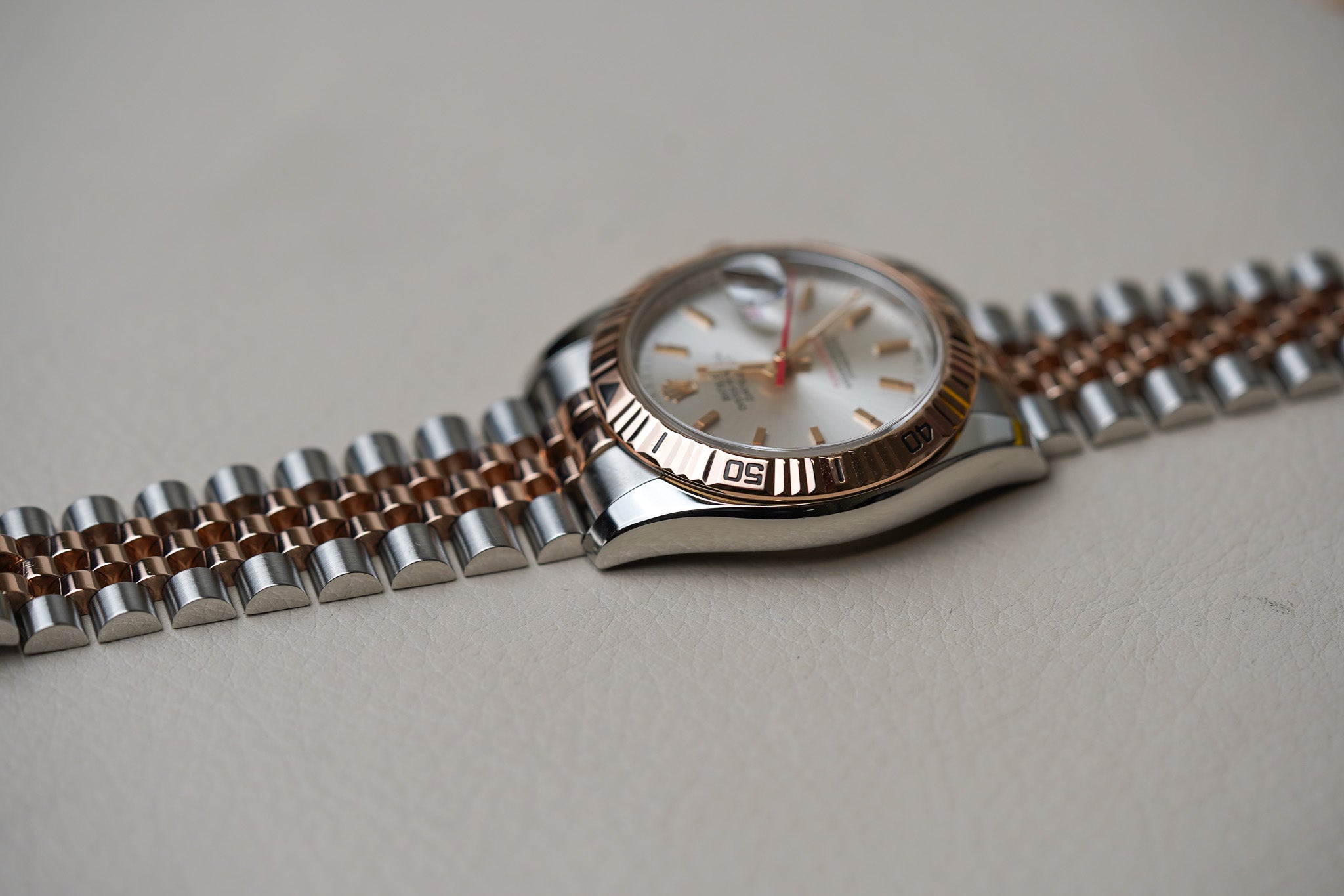 Rolex Datejust Turn-O-Graph 116261 Rose Gold Two Tone Jubilee