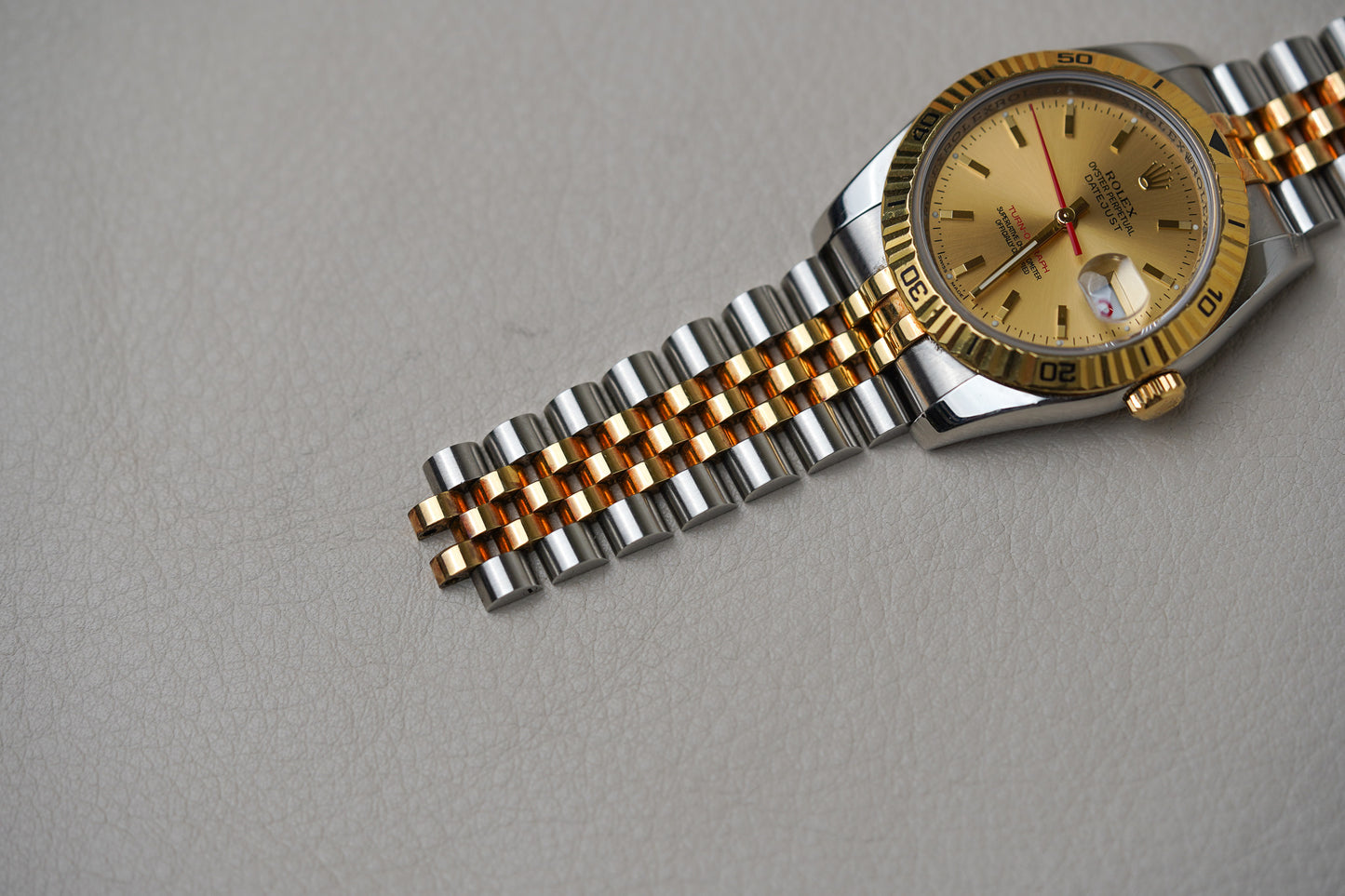 Rolex Datejust Turn-O-Graph 116263 Champagne Dial Jubilee