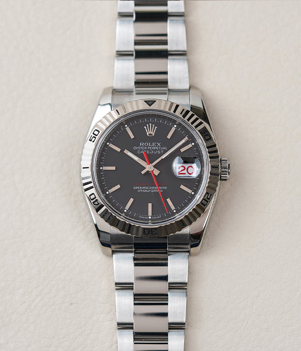 Rolex Datejust Turn-O-Graph 116264 Charcoal Dial