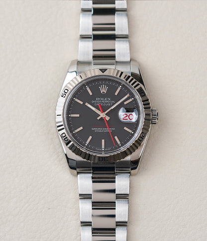 Rolex Datejust Turn-O-Graph 116264 Charcoal Dial
