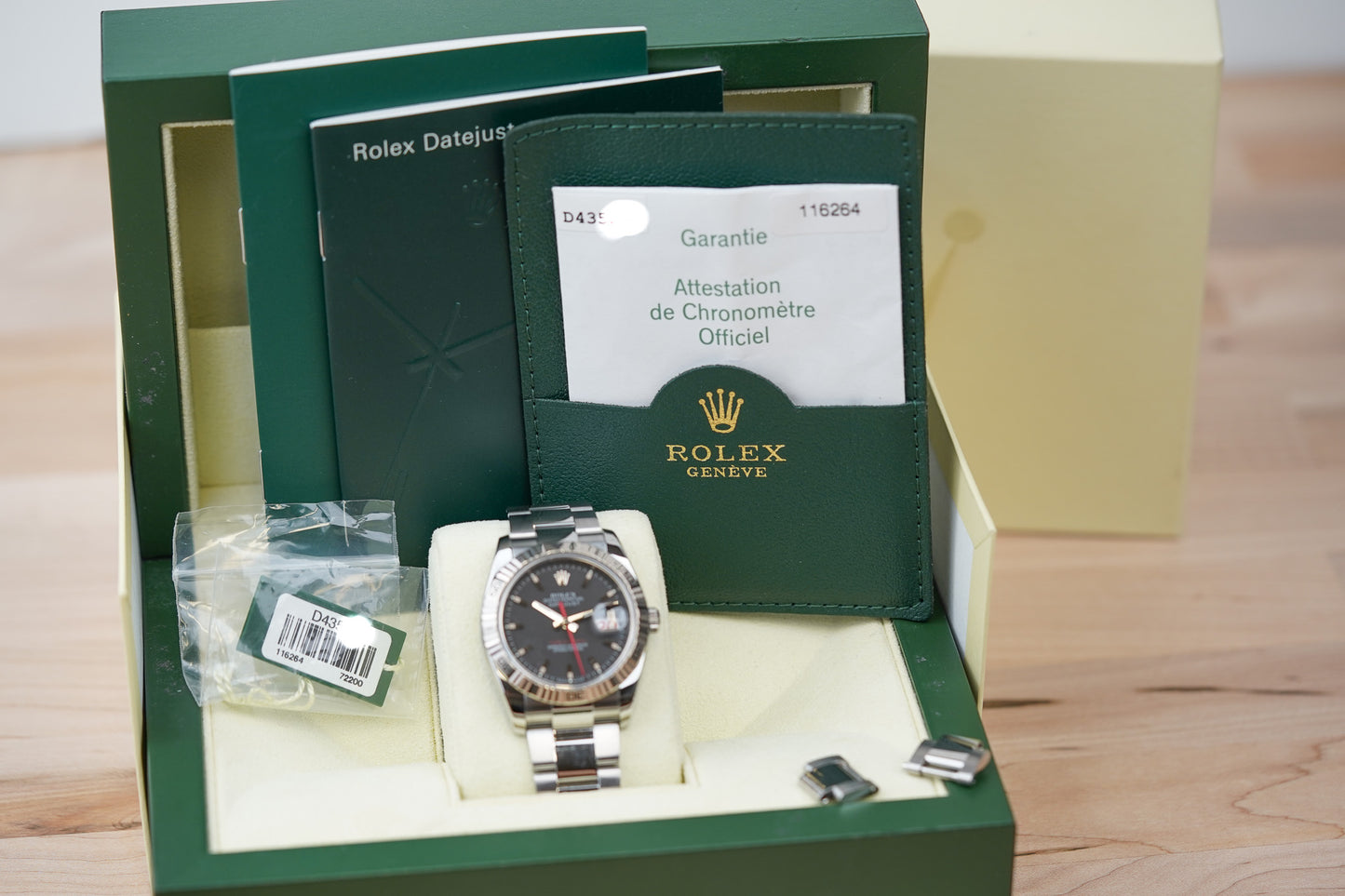 Rolex Datejust Turn-O-Graph 116264 Charcoal Dial