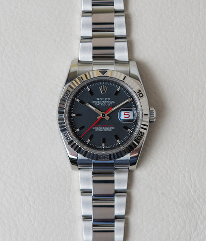 Rolex Datejust Turn-O-Graph 116264 Charcoal Scrambled