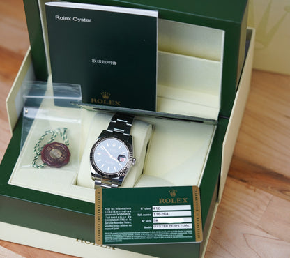 Rolex Datejust Turn-O-Graph 116264 Charcoal Scrambled