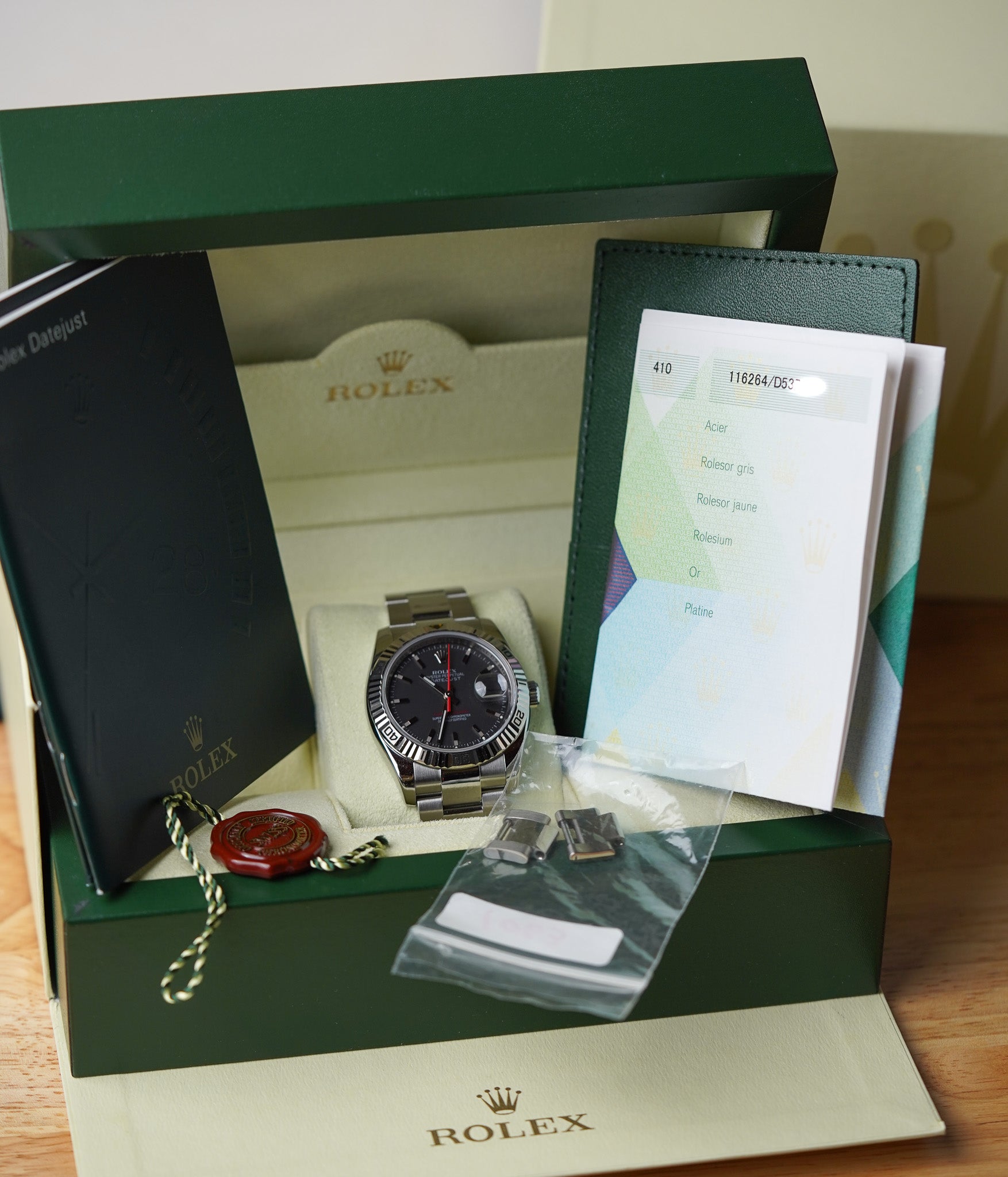 Rolex Datejust Turn-O-Graph 116264 Charcoal