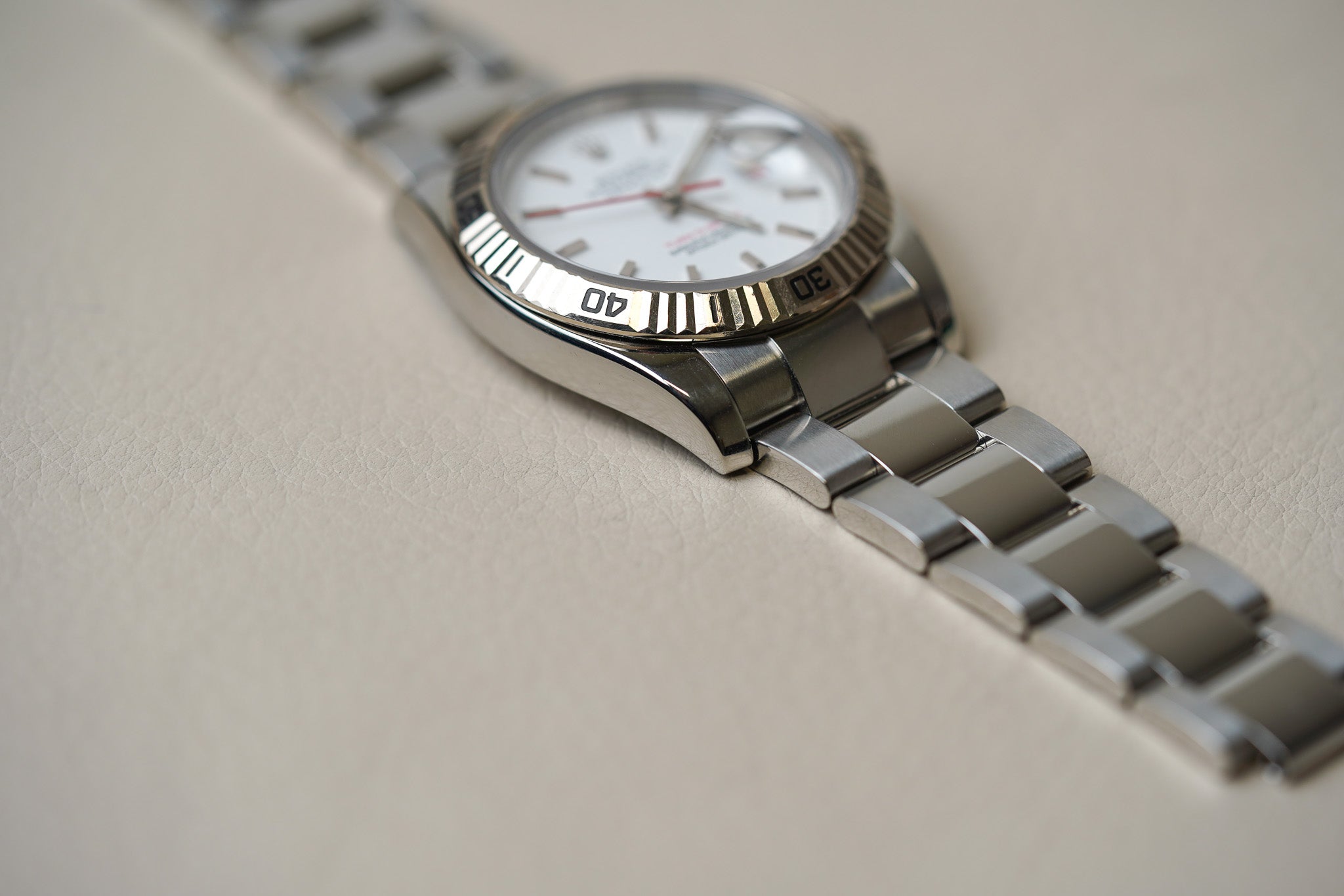 Rolex Datejust Turn-O-Graph 116264 White Dial