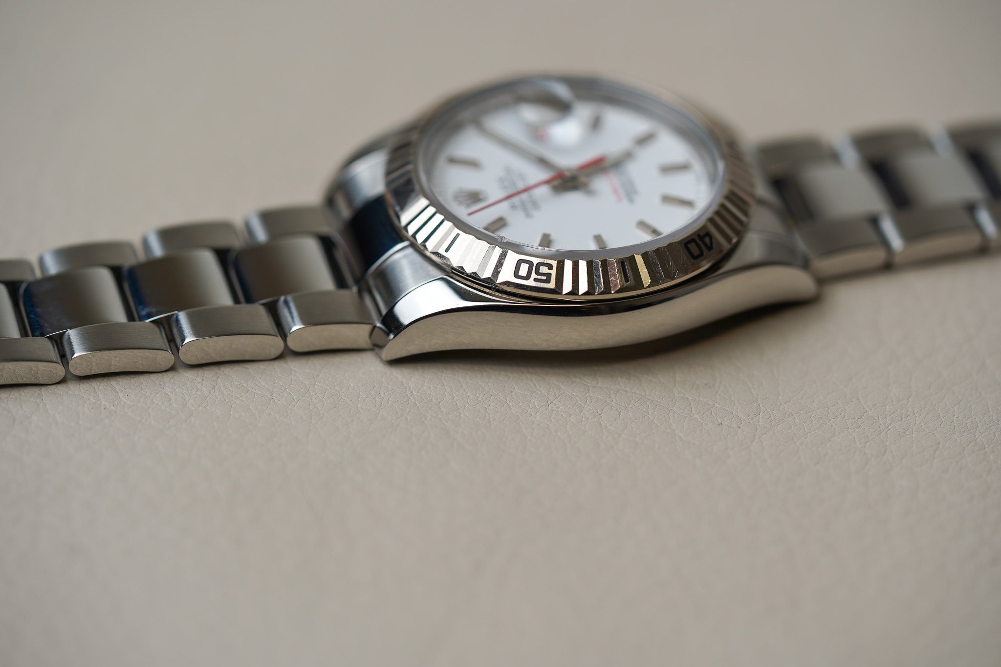 Rolex Datejust Turn-O-Graph 116264 White Dial