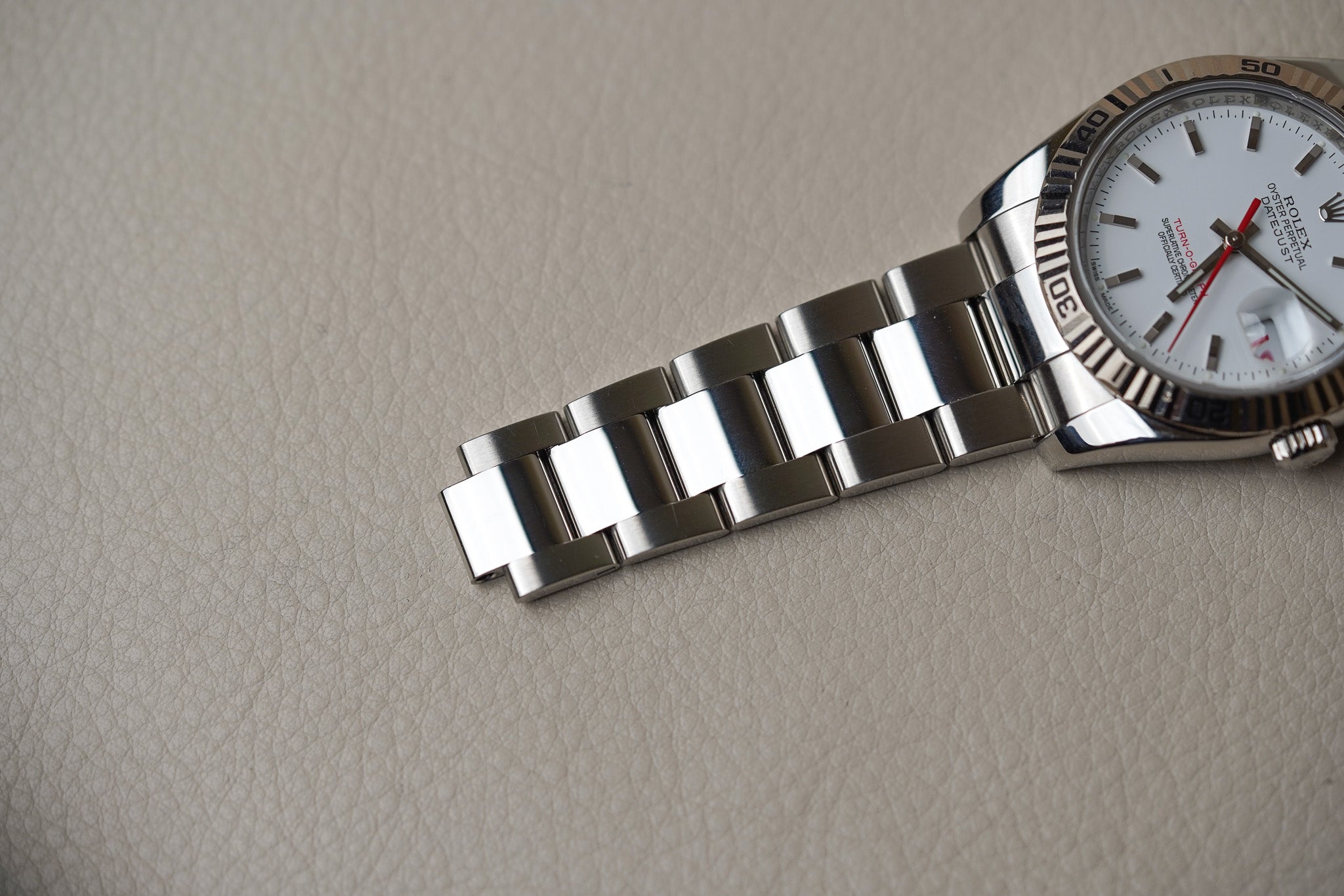 Rolex Datejust Turn-O-Graph 116264 White Dial