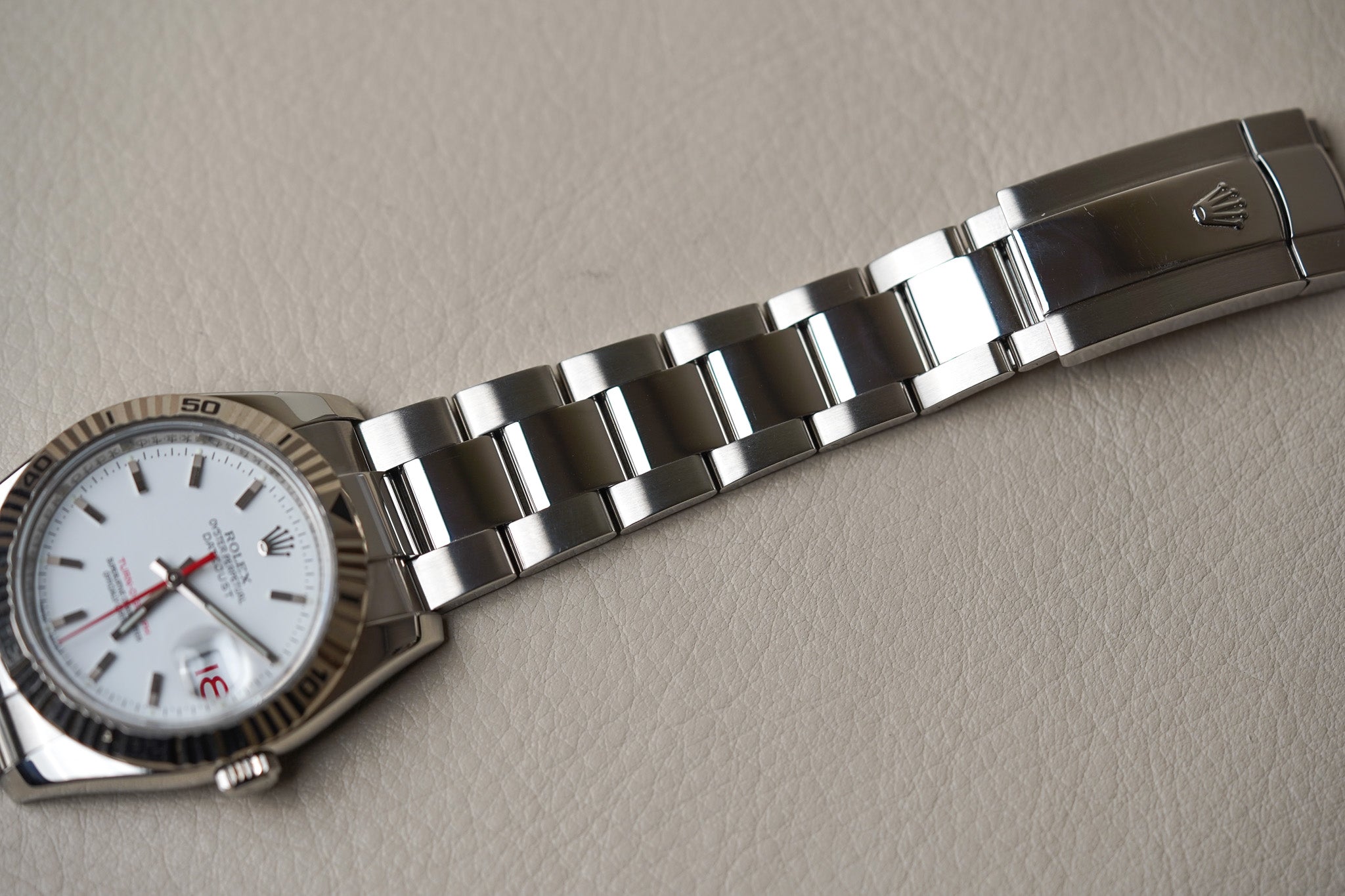 Rolex Datejust Turn-O-Graph 116264 White Dial