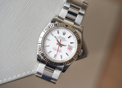 Rolex Datejust Turn-O-Graph 116264 White Dial