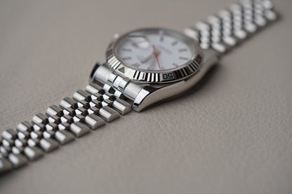 Rolex Datejust Turn-O-Graph 116264 White Dial Jubilee