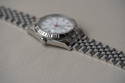 Rolex Datejust Turn-O-Graph 116264 White Dial Jubilee