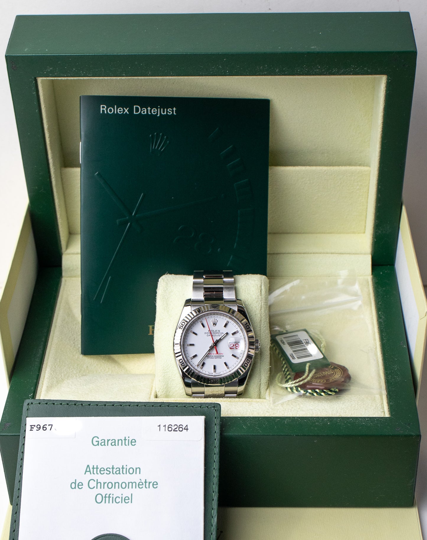 Rolex Datejust Turn-O-Graph 116264 White