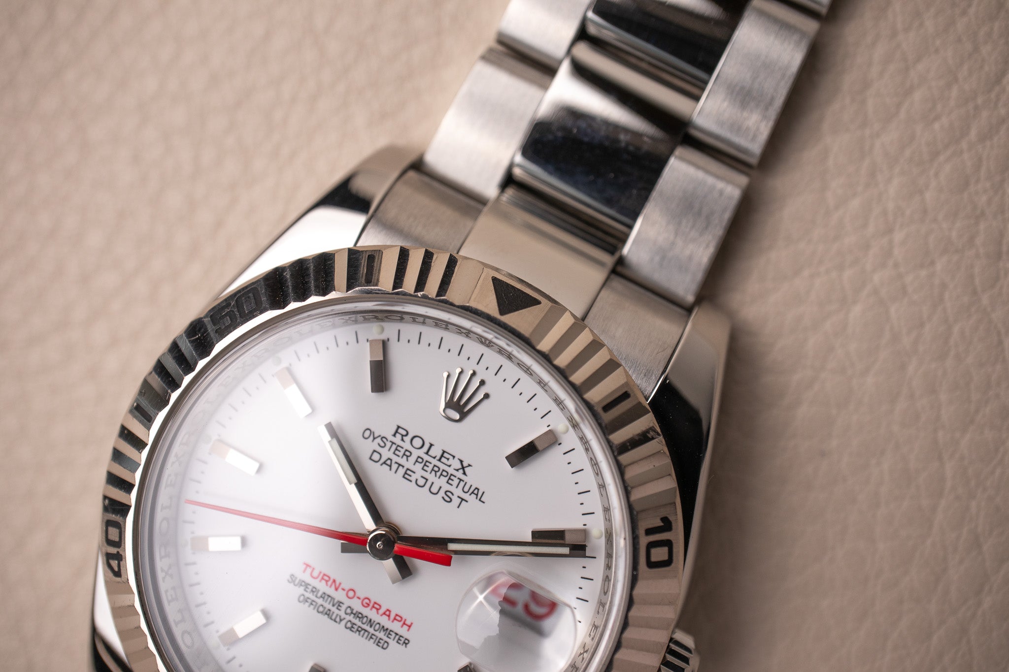 Rolex Datejust Turn-O-Graph 116264 White – Belmont Watches