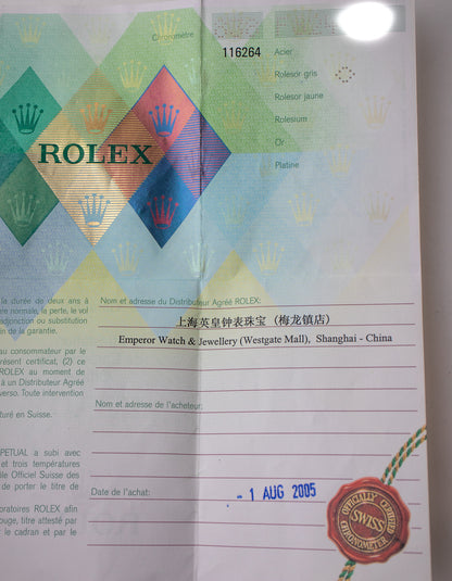 Rolex Datejust Turn-O-Graph 116264