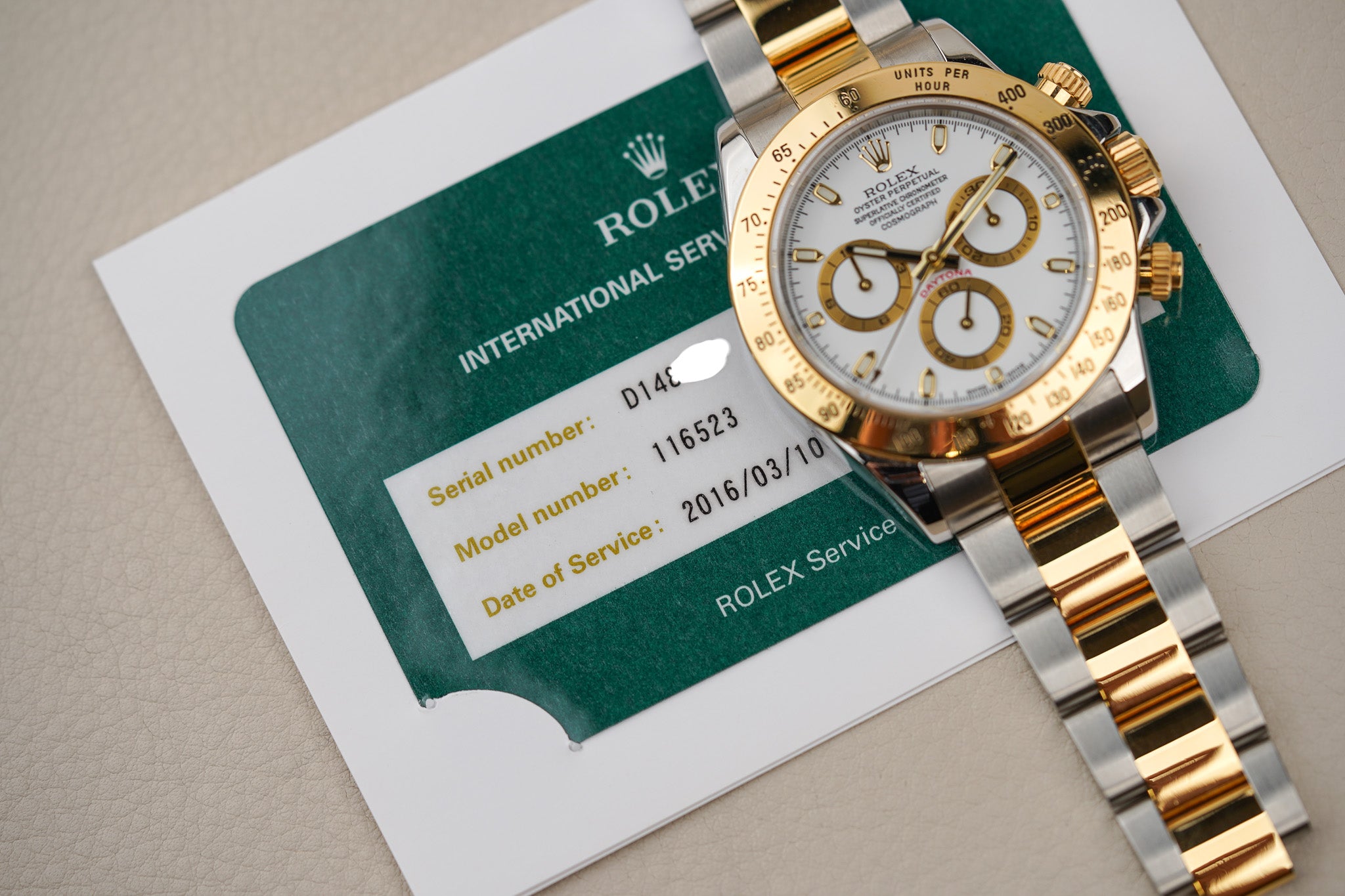 Rolex Daytona 116523 White Dial