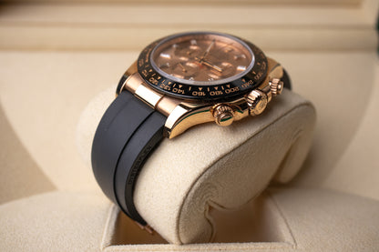 Rolex Daytona Everose Sundust Baguette Diamond Dial 116515LN