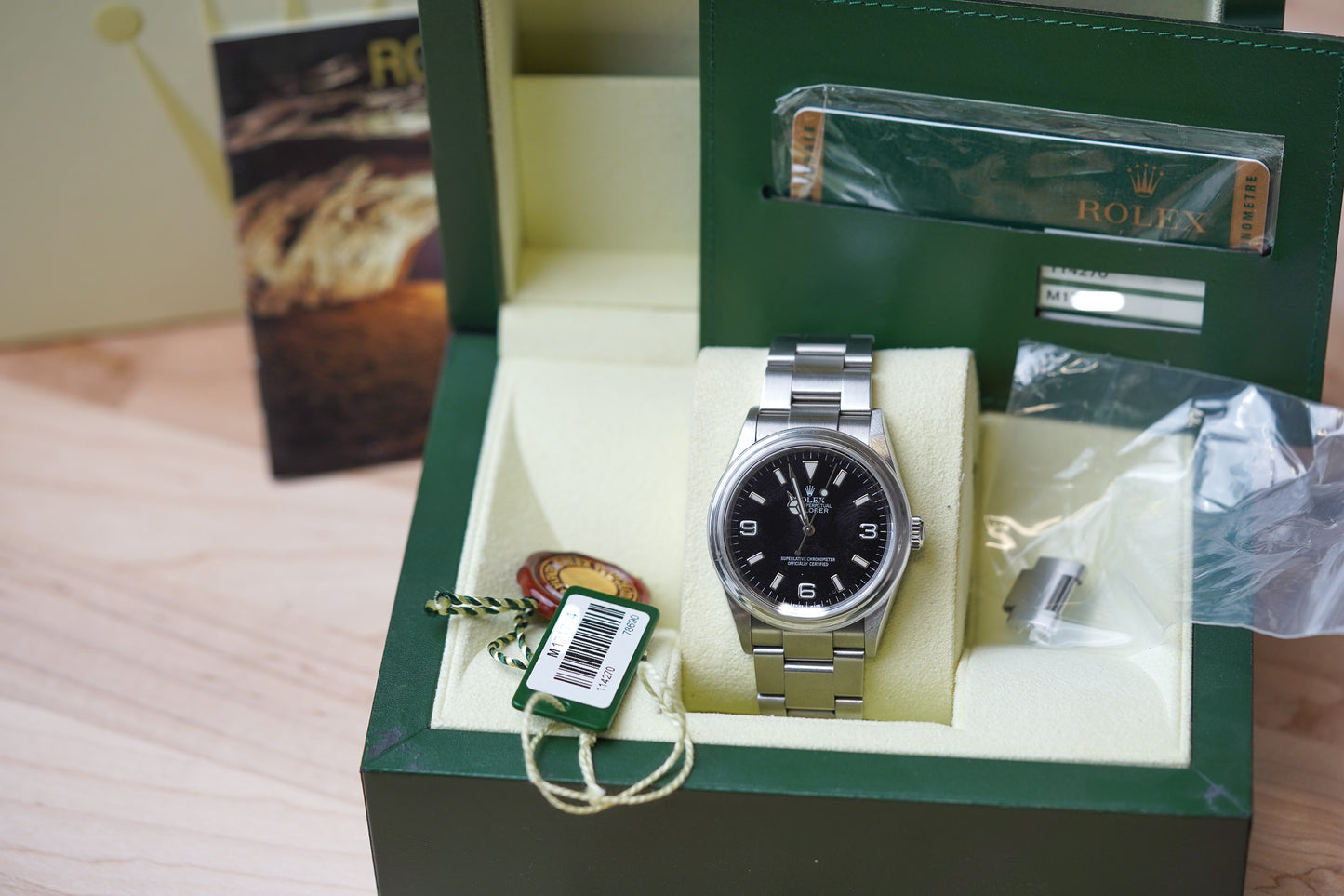Rolex Explorer I 114270 Engraved Rehaut