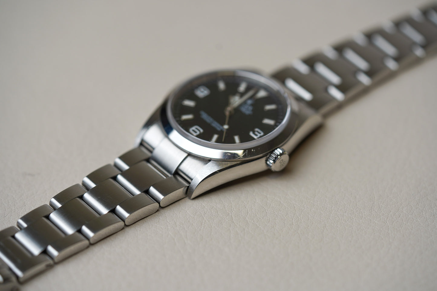 Rolex Explorer I 114270 Engraved Rehaut