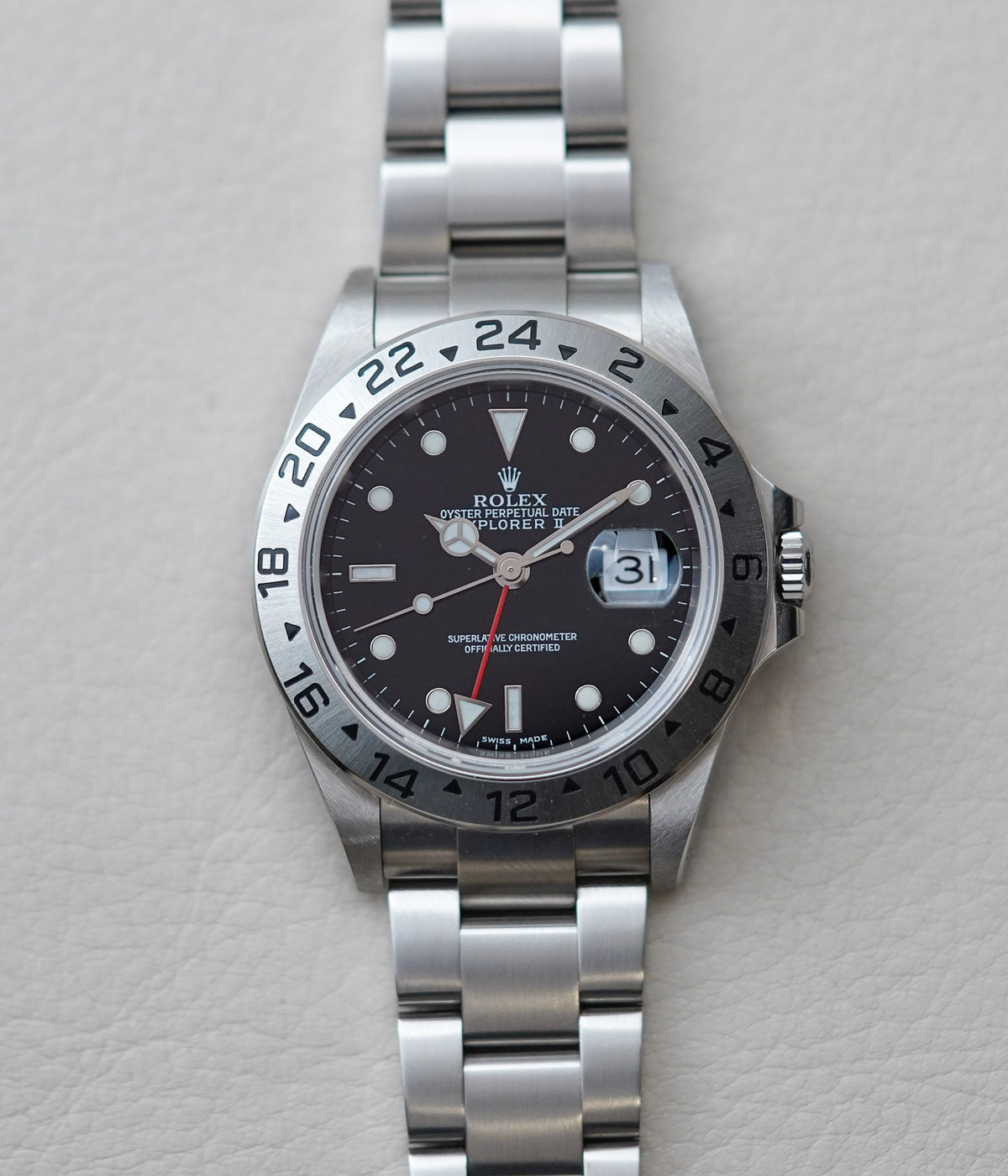 2002 Rolex Explorer II 16570 Black