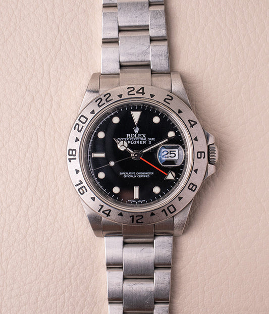Rolex Explorer II 16570 Black 'Engraved Rehaut'