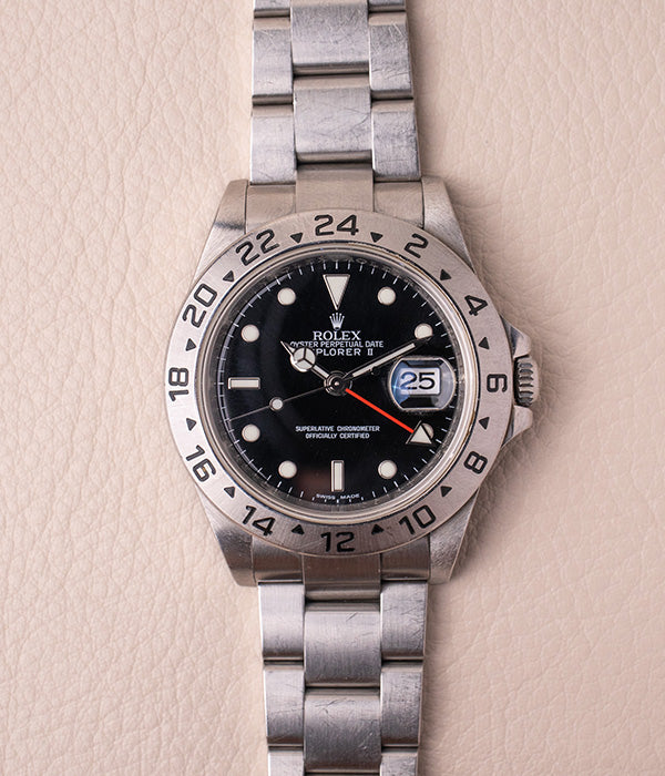 Rolex Explorer II 16570 Black 'Engraved Rehaut'