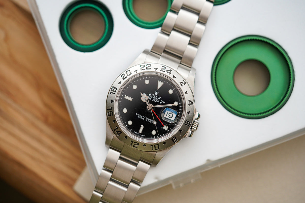 Rolex Explorer II 16570 Black 'Engraved Rehaut'