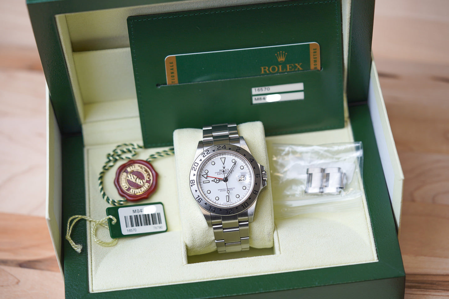 Rolex Explorer II 16570 Polar 'Engraved Rehaut'