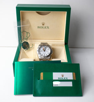 Rolex Explorer II reference 16570 watch box, hang tag, booklets and warranty card