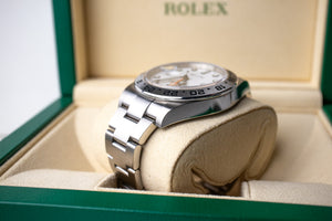 Rolex Explorer II reference 16570 top left side of the case and lug 