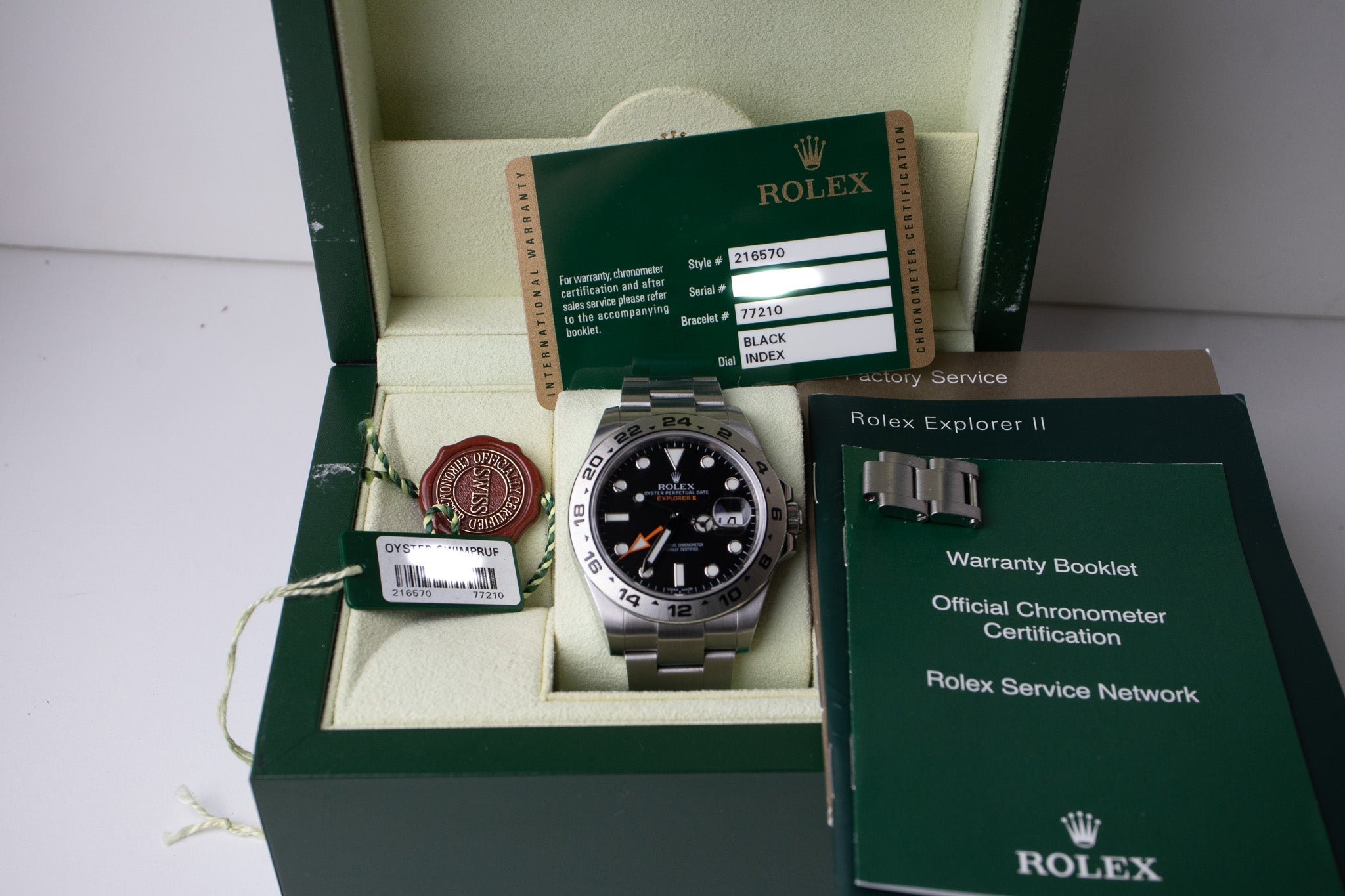 Rolex Explorer II Black 216570