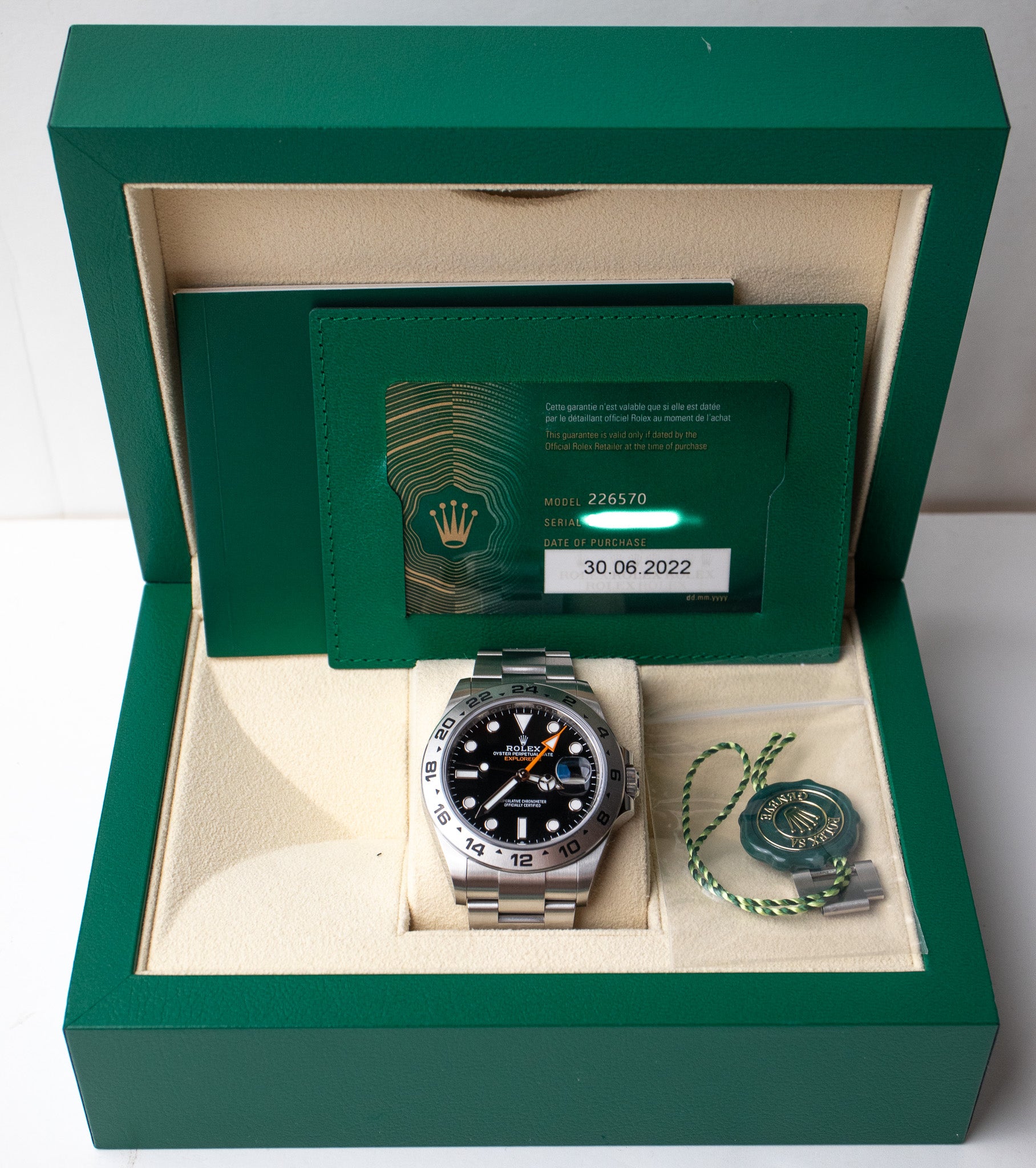 ROLEX エクスプローラーII BOX Rolex Explorer II Watches | ref 16570 | 'Polar' Box & Certificate