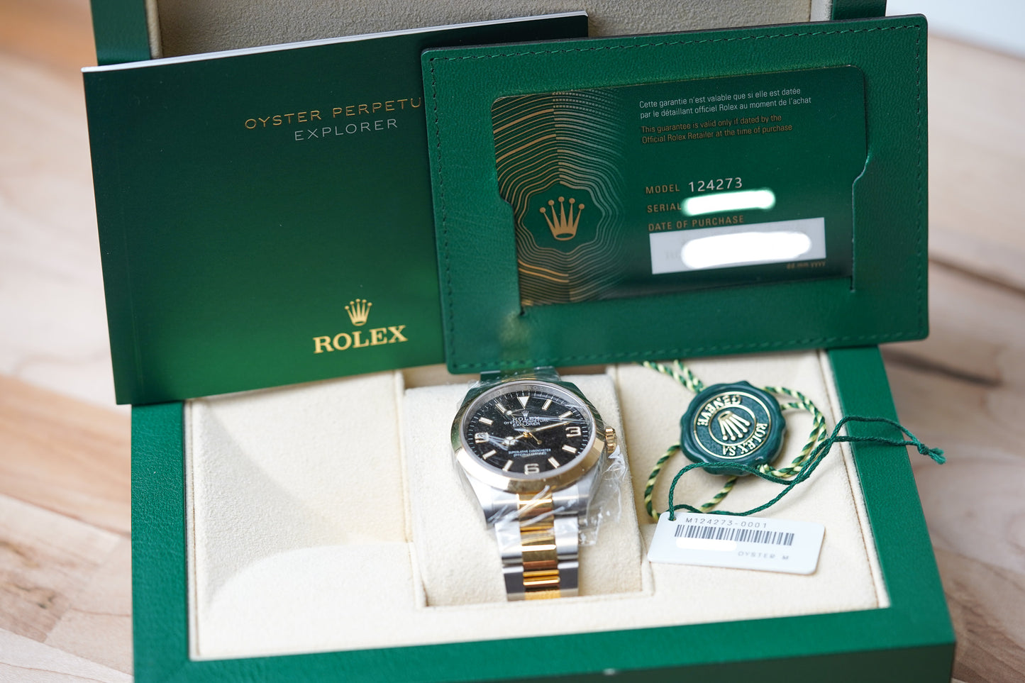 Rolex Explorer I Two Tone 124273