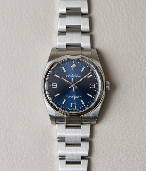 Rolex Oyster Perpetual 36 Blue Arabic Dial 116000