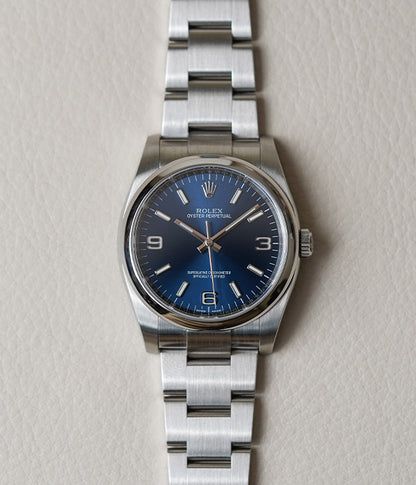 Rolex Oyster Perpetual 36 Blue Arabic Dial 116000