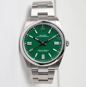 Rolex Oyster Perpetual 41 124300 Green