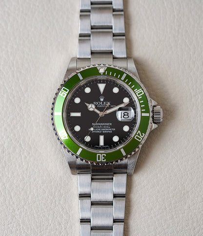 Rolex Submariner 16610LV 'Kermit' Engraved