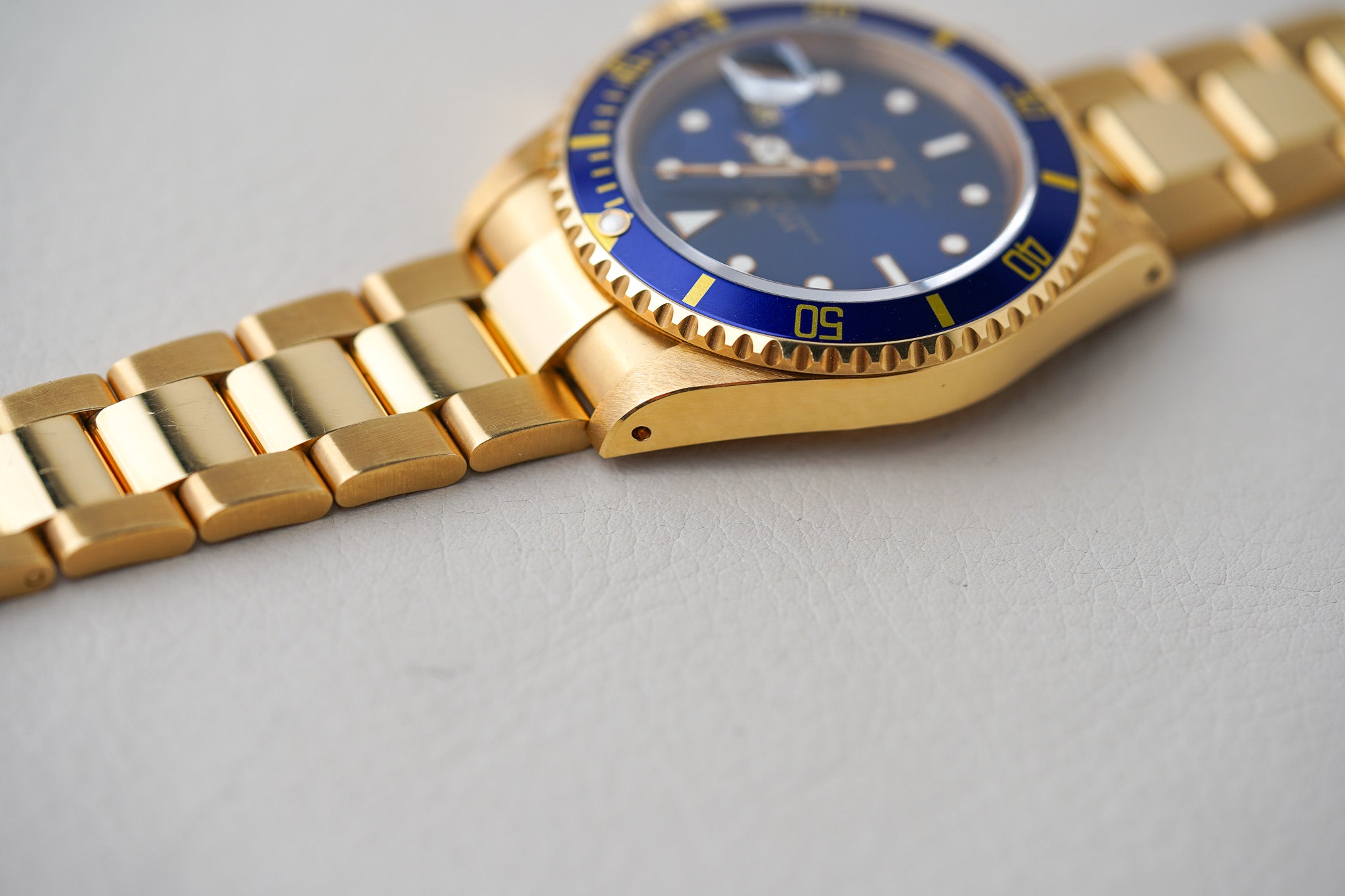 1993 Rolex Submariner 18K Yellow Gold 16618 'Blusey'