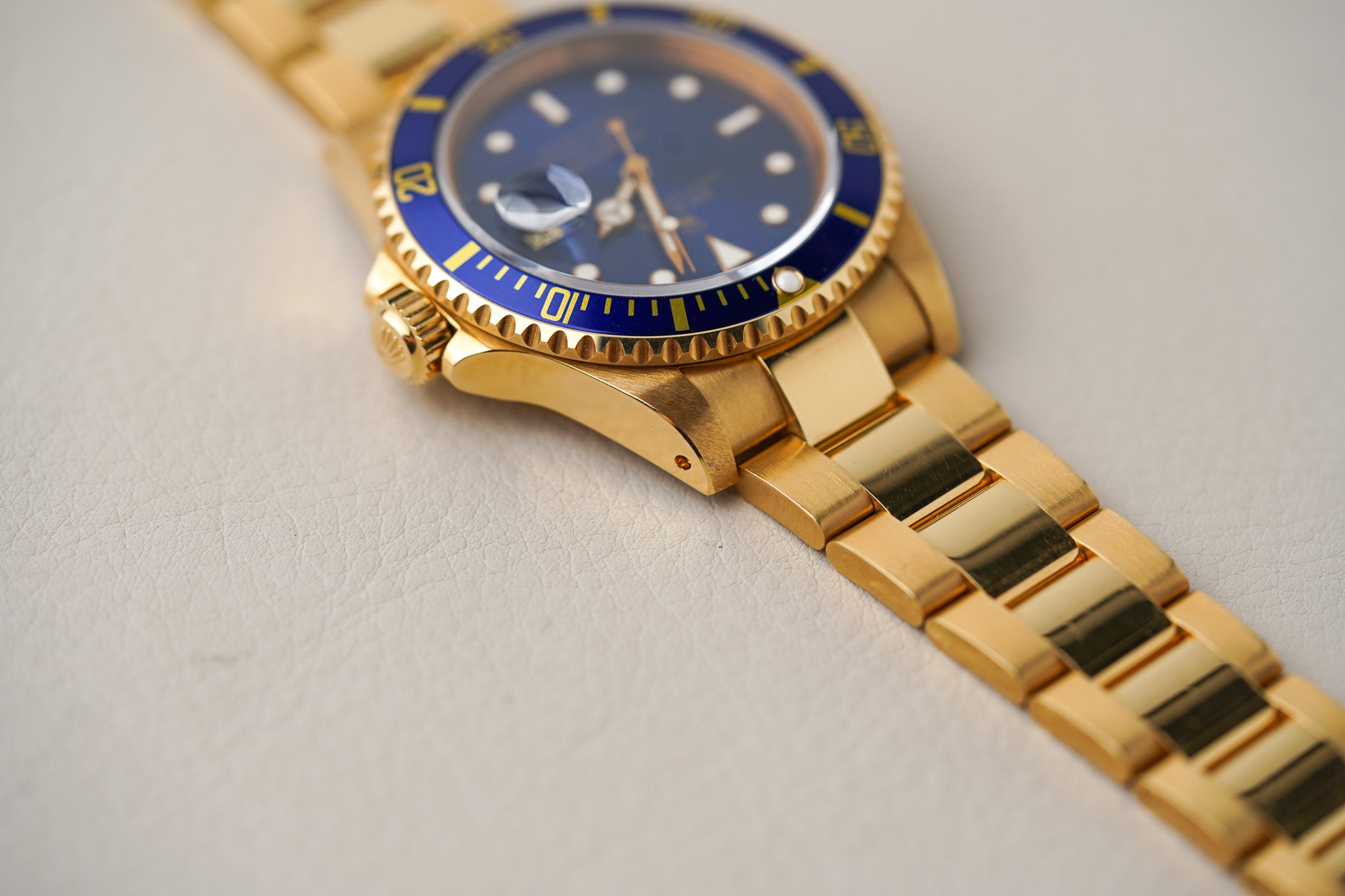 1993 Rolex Submariner 18K Yellow Gold 16618 'Blusey'