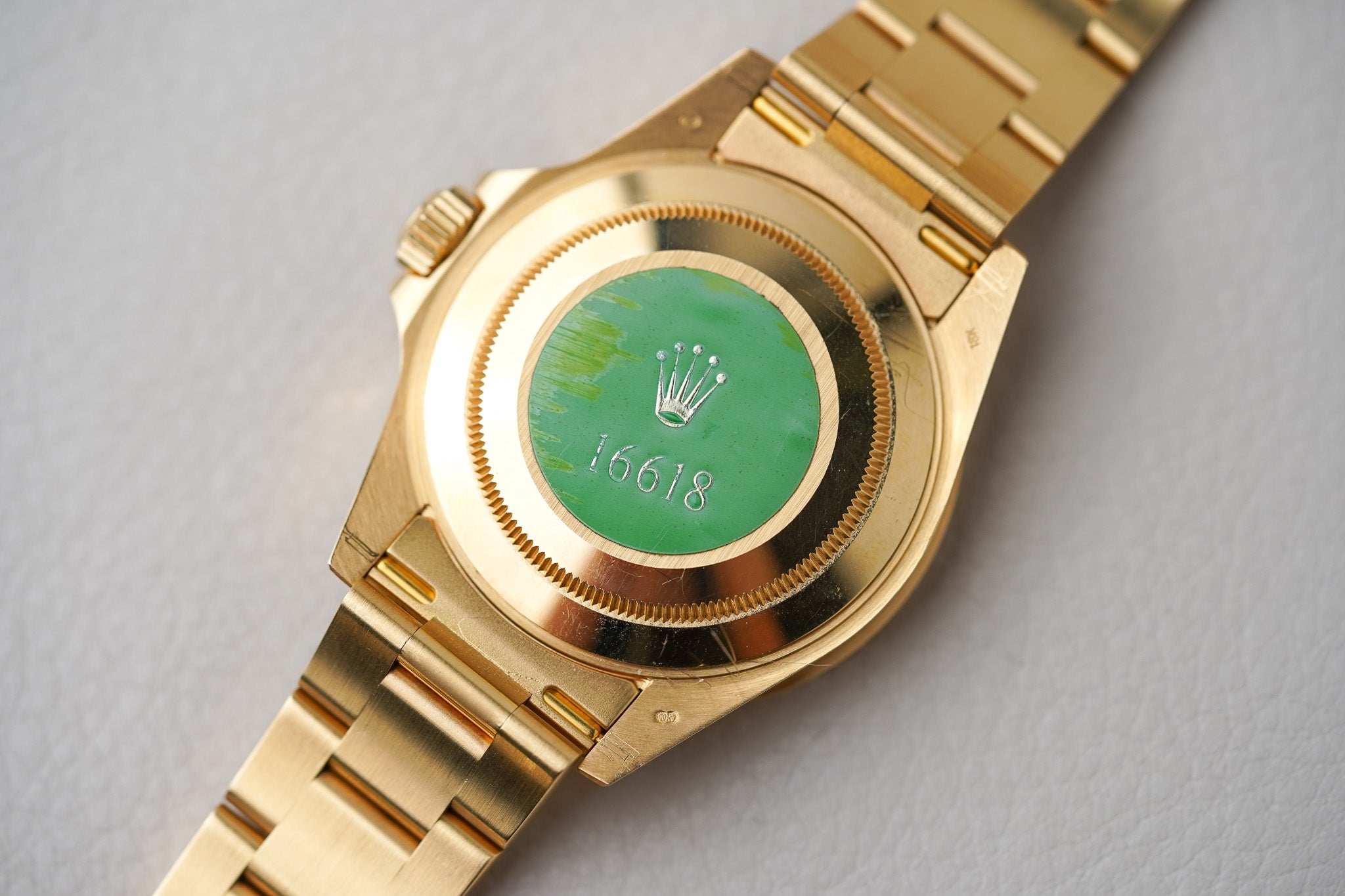 1993 Rolex Submariner 18K Yellow Gold 16618 'Blusey'