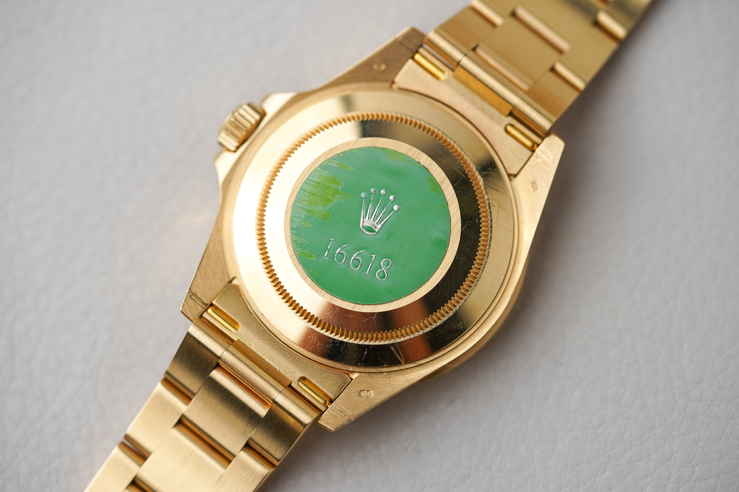 1993 Rolex Submariner 18K Yellow Gold 16618 'Blusey'