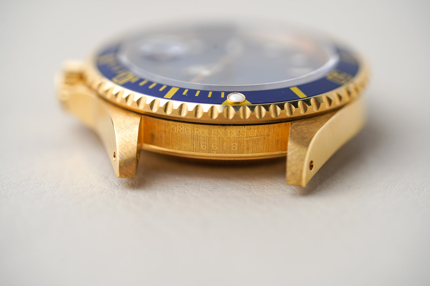 1993 Rolex Submariner 18K Yellow Gold 16618 'Blusey'