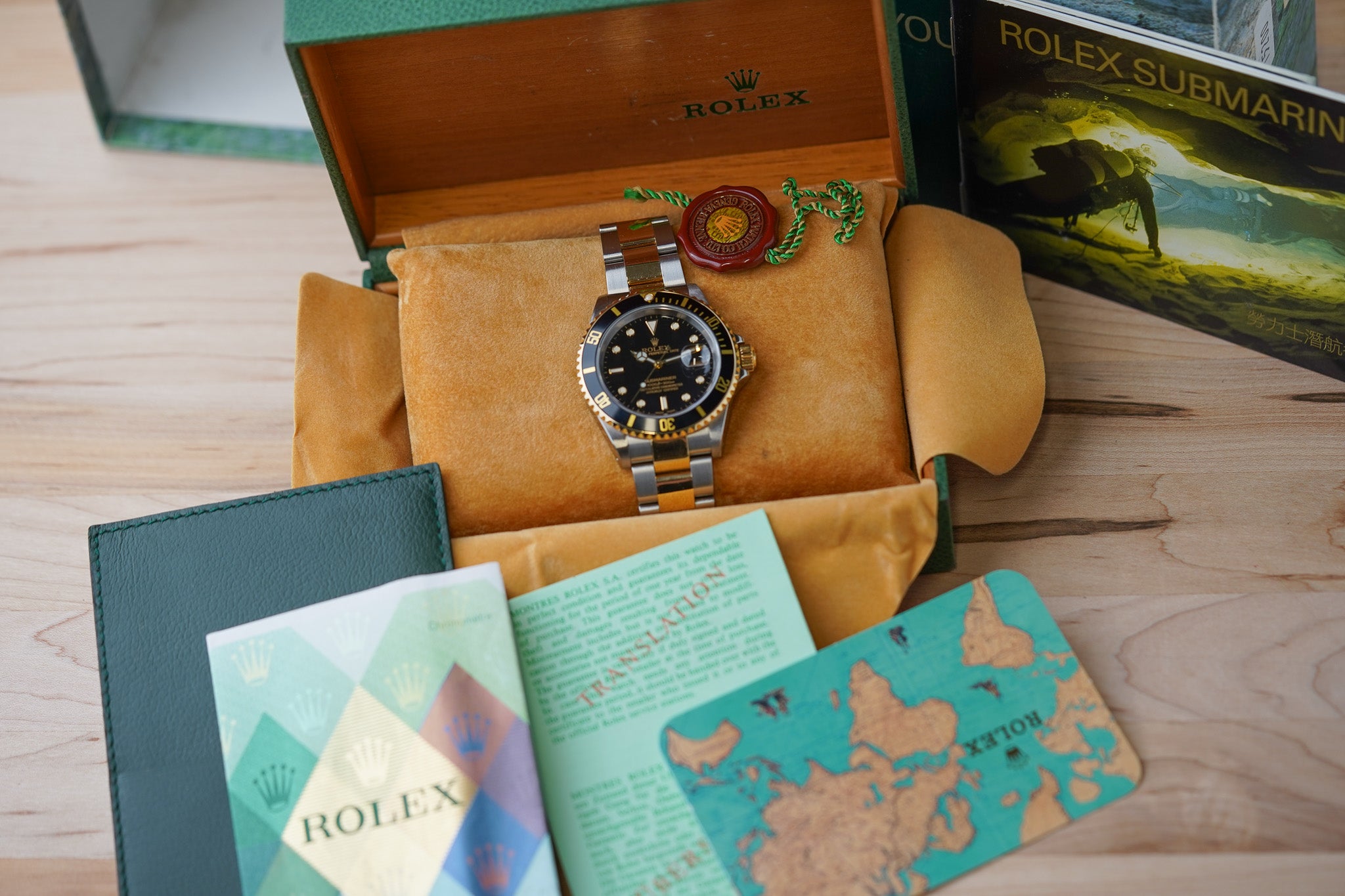 Rolex Submariner Two Tone Black Dial 16613
