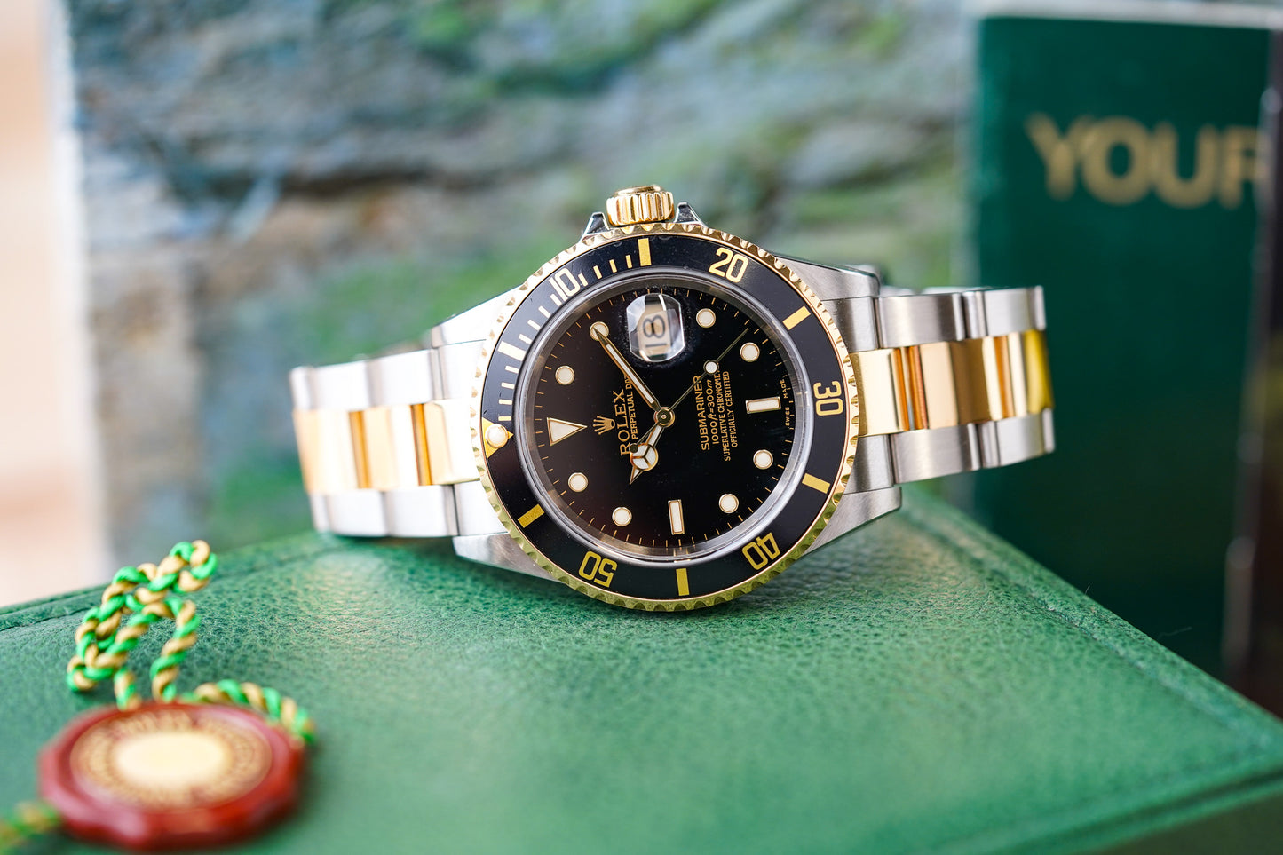 Rolex Submariner Two Tone Black Dial 16613