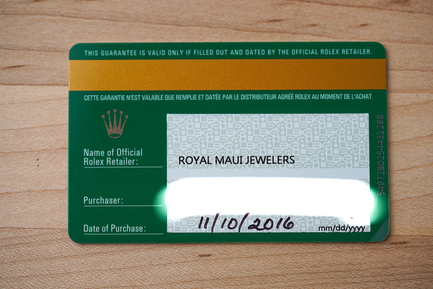 Rolex Submariner ‘Hulk’ 116610LV