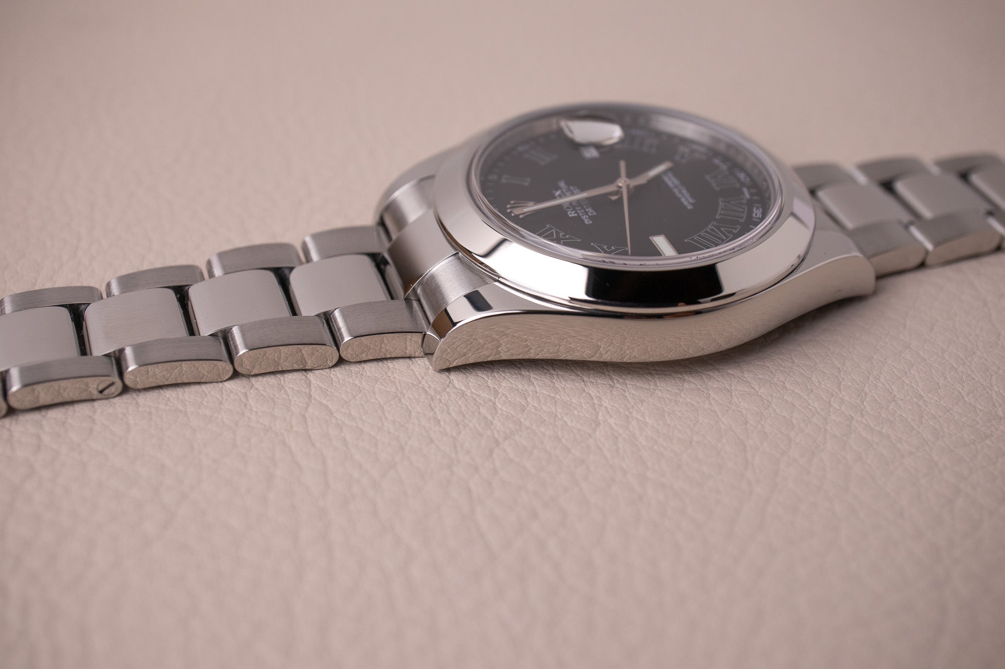 Rolex Datejust II Black Roman Dial 116300